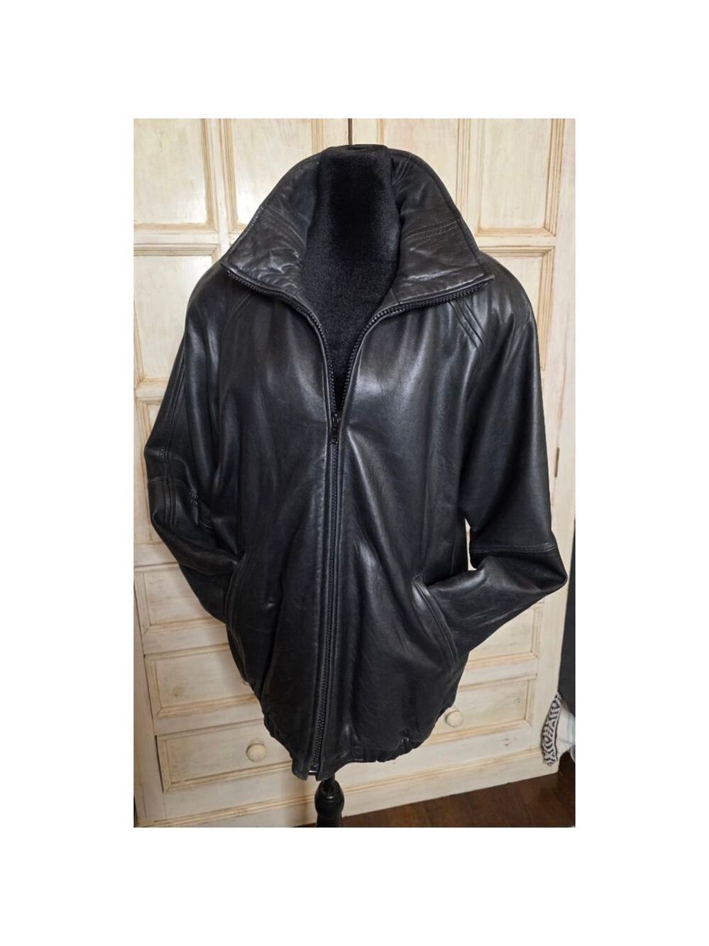 Men's Andrew Marc Black Leather Jacket